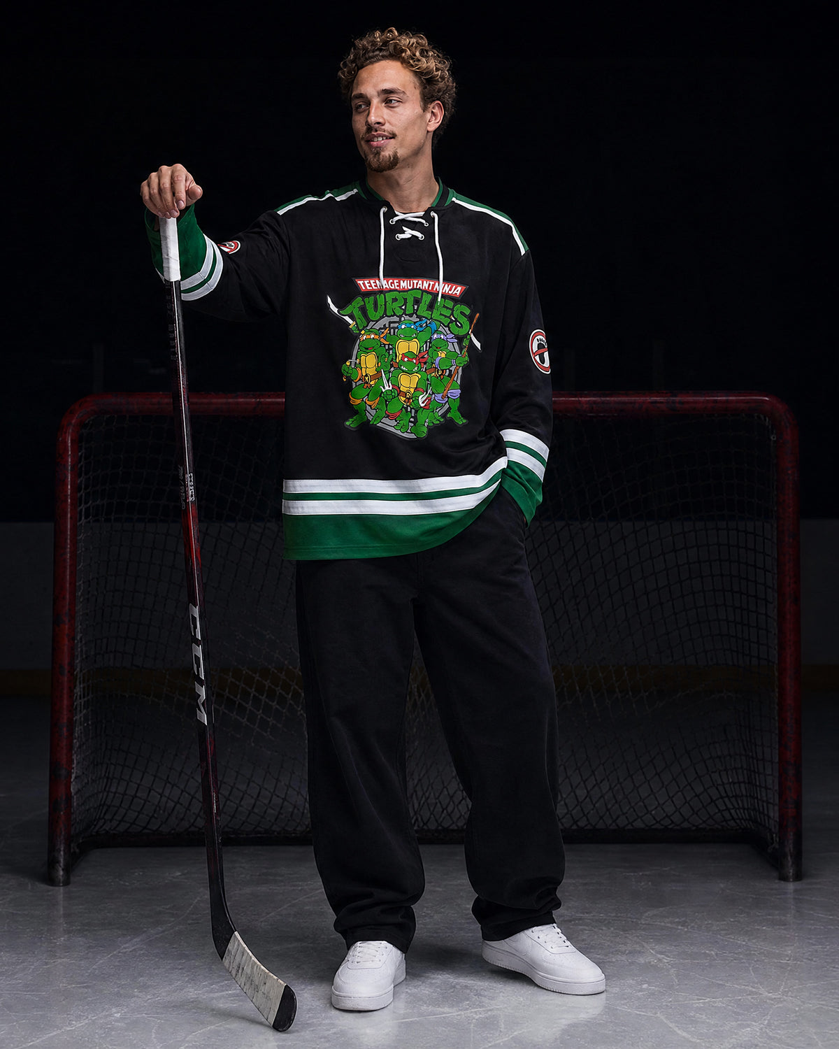 Teenage Mutant Ninja Turtles Hockey Jersey #84 Men's Long-Sleeve Shirt