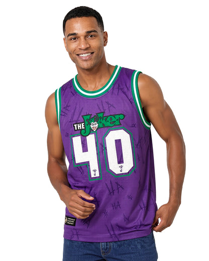 DC Comics Joker Basketball Jersey #40 Men's Sleeveless Tank Top