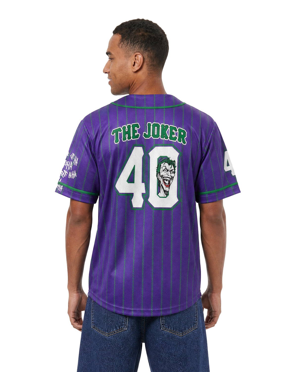 DC Comics Baseball Jersey Joker #40 Gotham City Men's Button Up Shirt