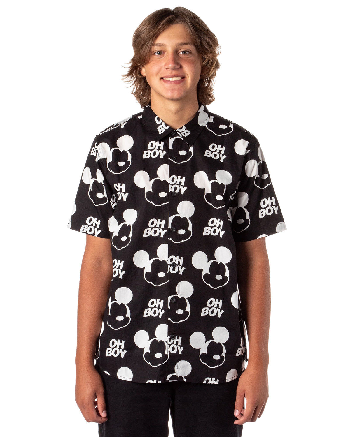 Neff Disney Men's Allover Print Button-Down Shirt