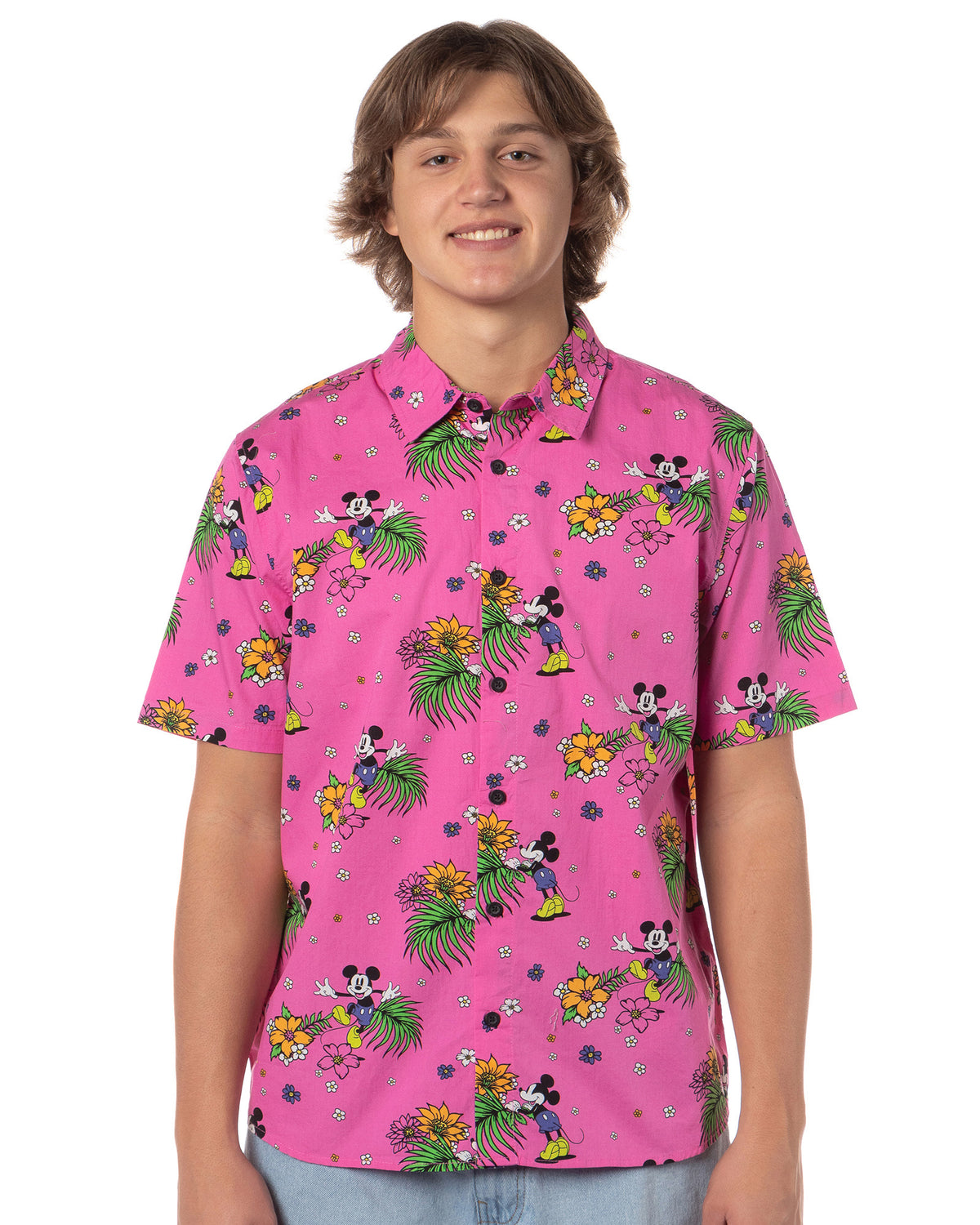 Neff Disney Men's Allover Print Button-Down Shirt