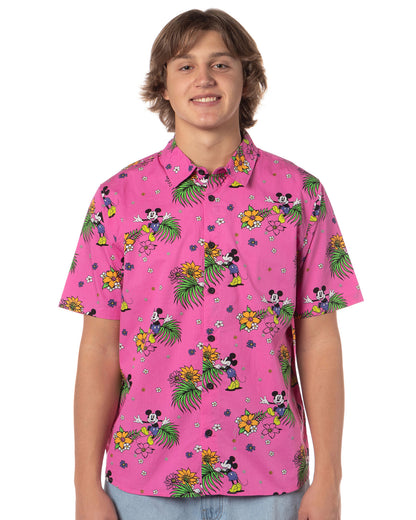 Neff Disney Men's Allover Print Button-Down Shirt