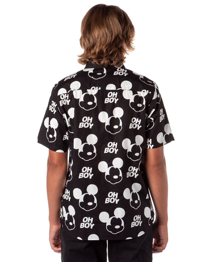 Neff Disney Men's Allover Print Button-Down Shirt