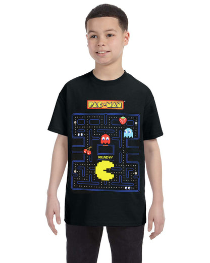 Pac-Man Boy's Game Action Graphic Print T-Shirt