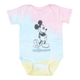 Walt Disney World Baby Girl Mickey Mouse Tie-Dye Infant Onesie Bodysuit