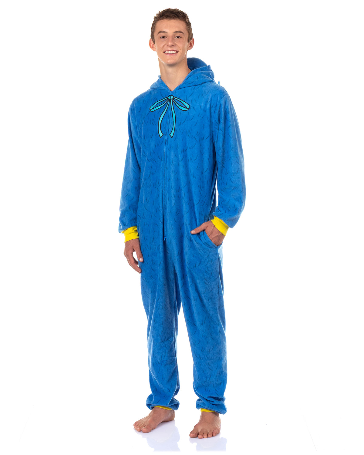 Poppy Playtime Union Suit Adult One Piece Hooded Pajama Costume