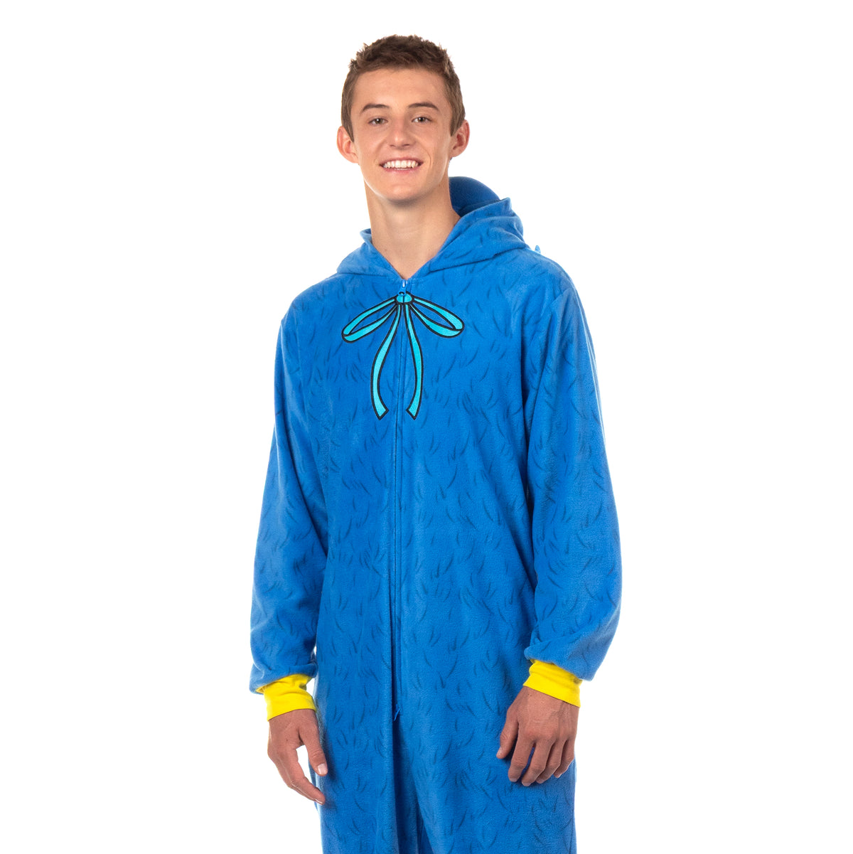 Poppy Playtime Union Suit Adult One Piece Hooded Pajama Costume