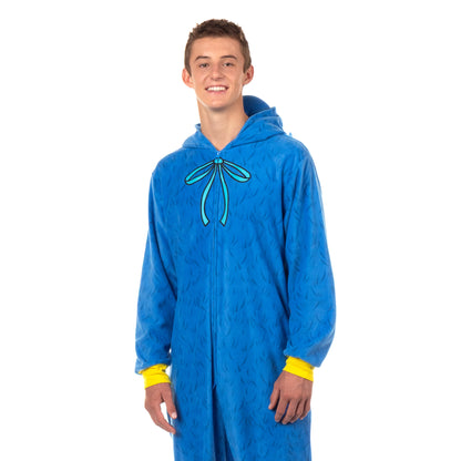 Poppy Playtime Union Suit Adult One Piece Hooded Pajama Costume