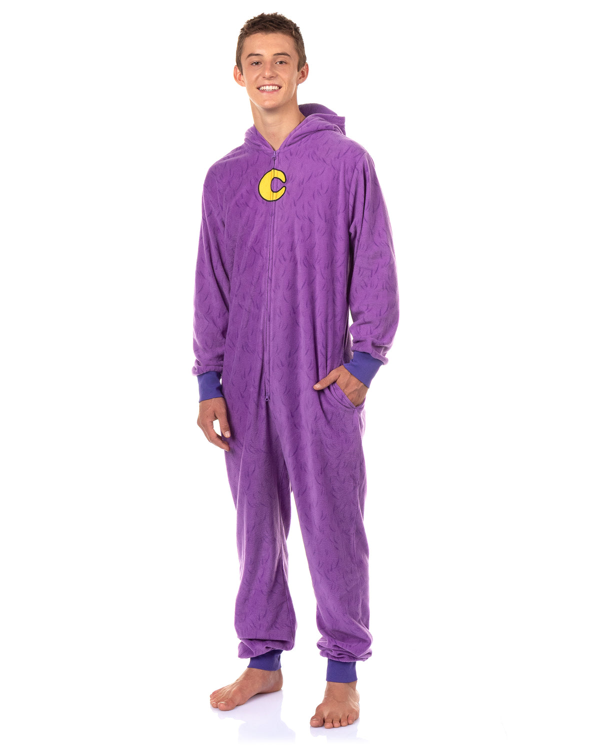 Poppy Playtime Union Suit Adult One Piece Hooded Pajama Costume