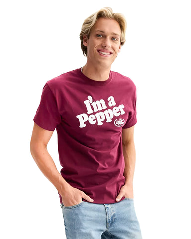 Dr. Pepper T-Shirt Men's I'm A Pepper Novelty Graphic Print Tee