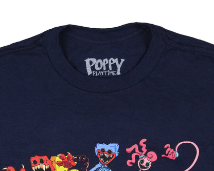 Poppy Playtime Boys' Bad Guys Huggy Mommy Long Legs Boxy Boo T-Shirt