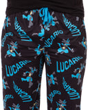 Pokemon Men's Lucario #0448 Fighting Poses Pajama Lounge Pants