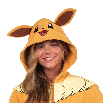 Pokemon Hoodie Women's Character Zip-Up Hooded Costume Sweatshirt
