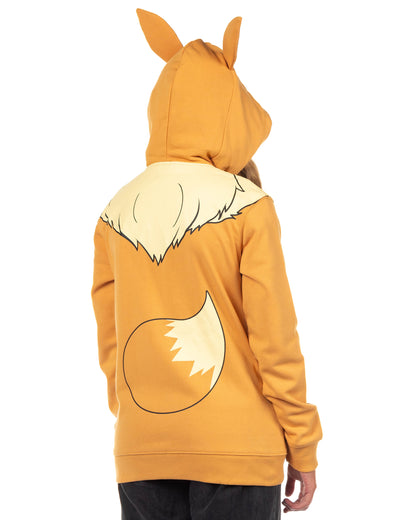 Pokemon Hoodie Women's Character Zip-Up Hooded Costume Sweatshirt