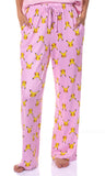 Pokemon Women's Pikachu Faces 2 Piece Shirt and Pants Pajama Lounge Set