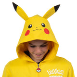 Pokemon Hoodie Kids' Gen 01 Zip-Up 3-D Character Costume Hoodie