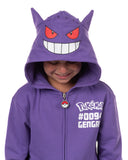 Pokemon Hoodie Kids' Gen 01 Zip-Up 3-D Character Costume Hoodie