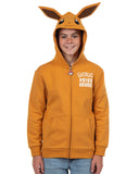 Pokemon Hoodie Kids' Gen 01 Zip-Up 3-D Character Costume Hoodie