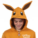 Pokemon Hoodie Kids' Gen 01 Zip-Up 3-D Character Costume Hoodie
