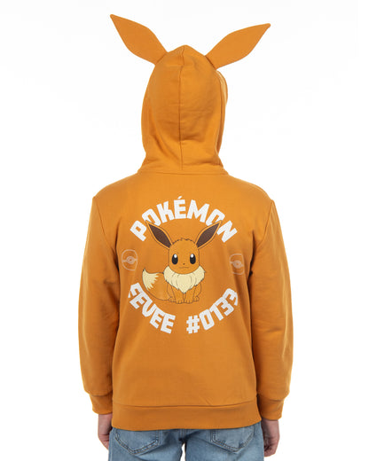 Pokemon Hoodie Kids' Gen 01 Zip-Up 3-D Character Costume Hoodie