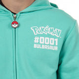 Pokemon Hoodie Kids' Gen 01 Zip-Up 3-D Character Costume Hoodie