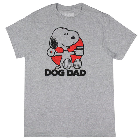 Peanuts Men's Snoopy Dog Dad Donut and Coffee Graphic T-Shirt