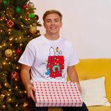 Peanuts Men's Snoopy Wishful Thinking Christmas Xmas Holiday T-Shirt