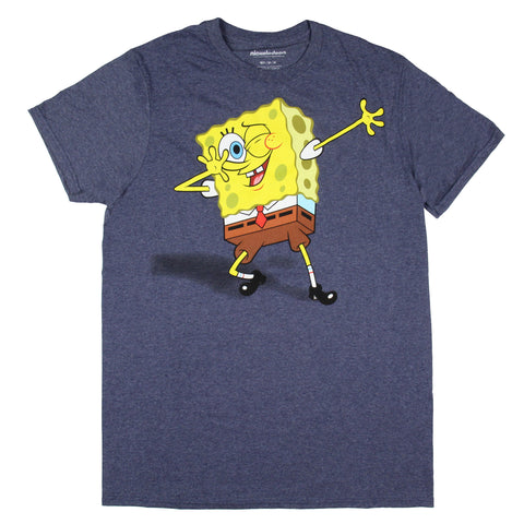 SpongeBob Squarepants Men's Dabbing Pose Short Sleeve Crewneck T-Shirt