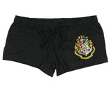 Harry Potter Woman's Junior's Hogwarts Crest Sleep Adult Shorts (S)