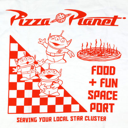 Toy Story T Shirt Men's Pizza Planet Food and Fun Space Port Graphic Tee