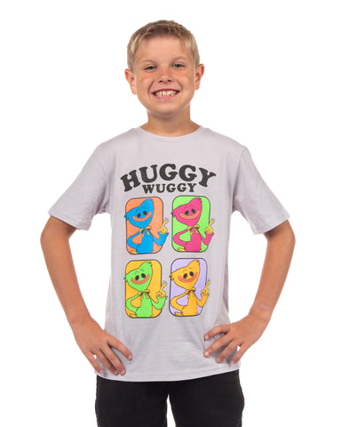 Poppy Playtime Shirt Boy's Huggy Wuggy Short Sleeve Graphic Tee