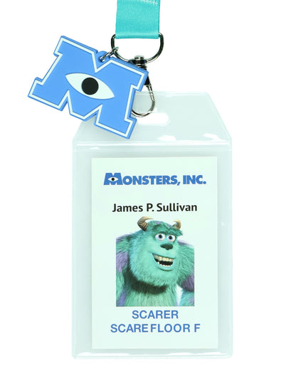 Disney Monsters Inc Scarer of the Month Breakaway Lanyard ID Badge Holder