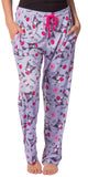 Kuromi Women's Punk Rabbit Allover Print Design Adult Lounge Pajama Pants