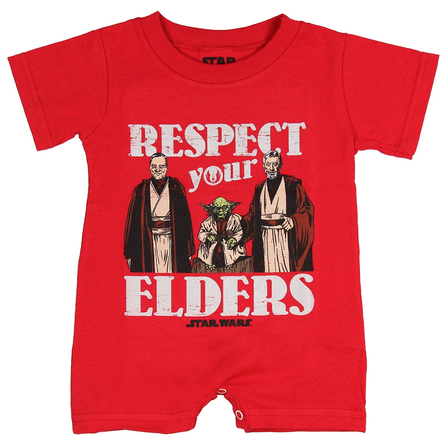 Mad Engine Star Wars Unisex Baby Respect Your Elders Romper Snapsuit (24)