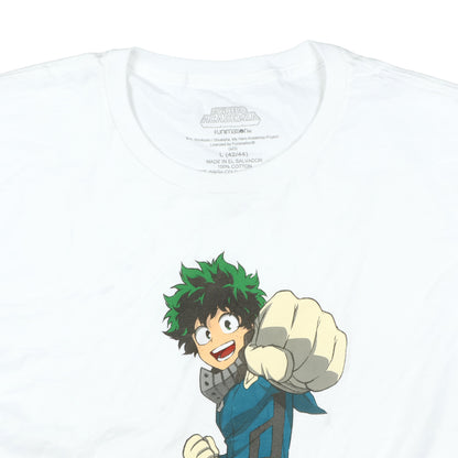 My Hero Academia Shirt Men's Izuku Midoriya Punch Short Sleeve Graphic Tee