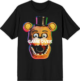 Five Nights At Freddy's FNAF Shirt Men's Game Over Short Sleeve Graphic Tee