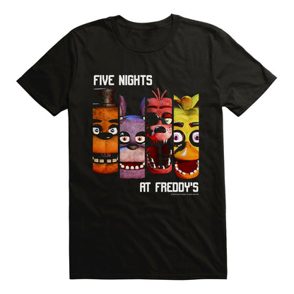 Five Nights At Freddy's T-Shirt Men's Character Columns Horror Game Tee
