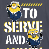 Minions T-Shirt Boy's To Serve and Annoy Bob Stuart Short Sleeve Top