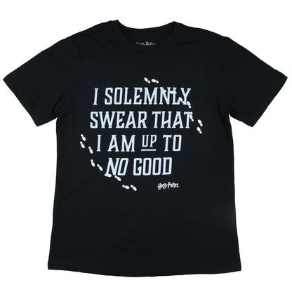 Harry Potter T-Shirt Boys' Solemnly Swear Foot Print Design Tee