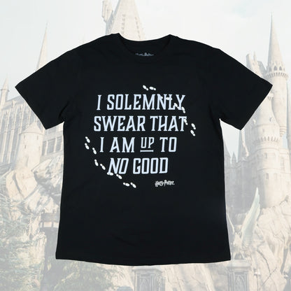 Harry Potter T-Shirt Boys' Solemnly Swear Foot Print Design Tee
