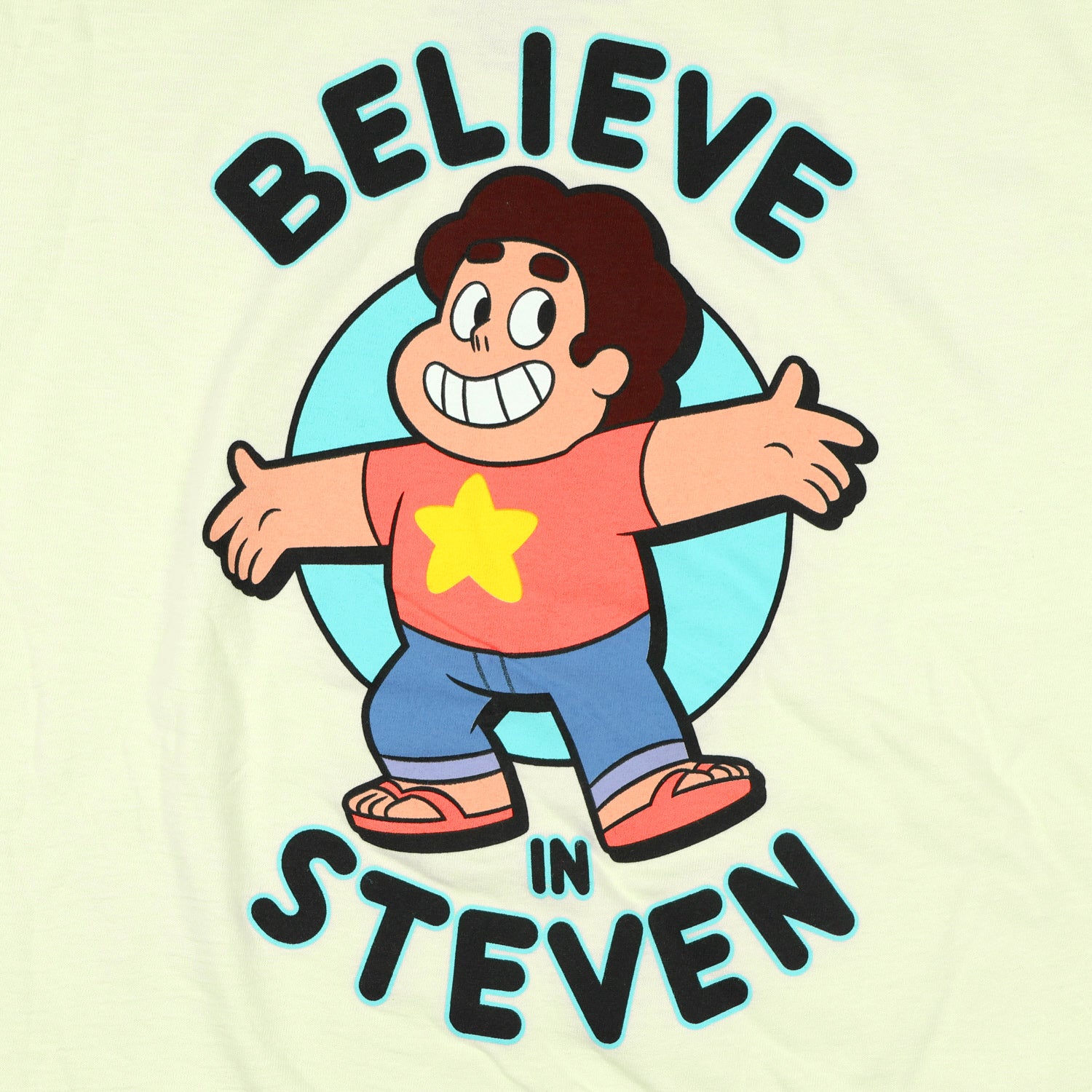 Steven Universe Shirt Big Boy's Believe In Steven Short Sleeve Graphic Top
