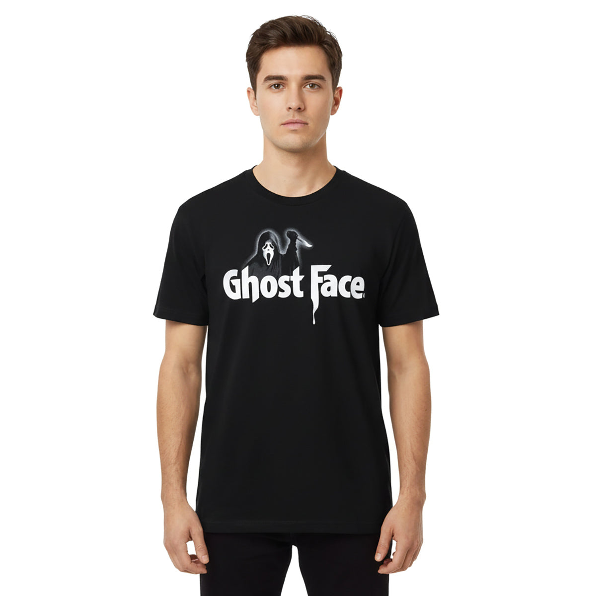 Scream Ghost Face T-Shirt Men's Logo Character Design Short Sleeve Tee