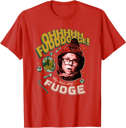 A Christmas Story T-Shirt Men's Ohhhh Fudddge Ralphie Top