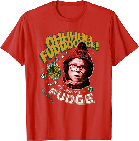 A Christmas Story T-Shirt Men's Ohhhh Fudddge Ralphie Top