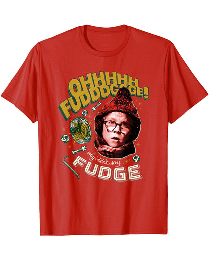 A Christmas Story T-Shirt Men's Ohhhh Fudddge Ralphie Top