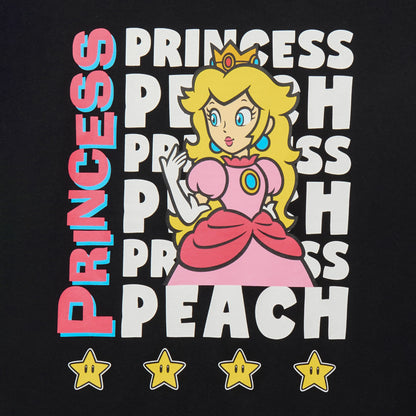 Super Mario T-Shirt Girls' Princess Peach Repeating Design Tee