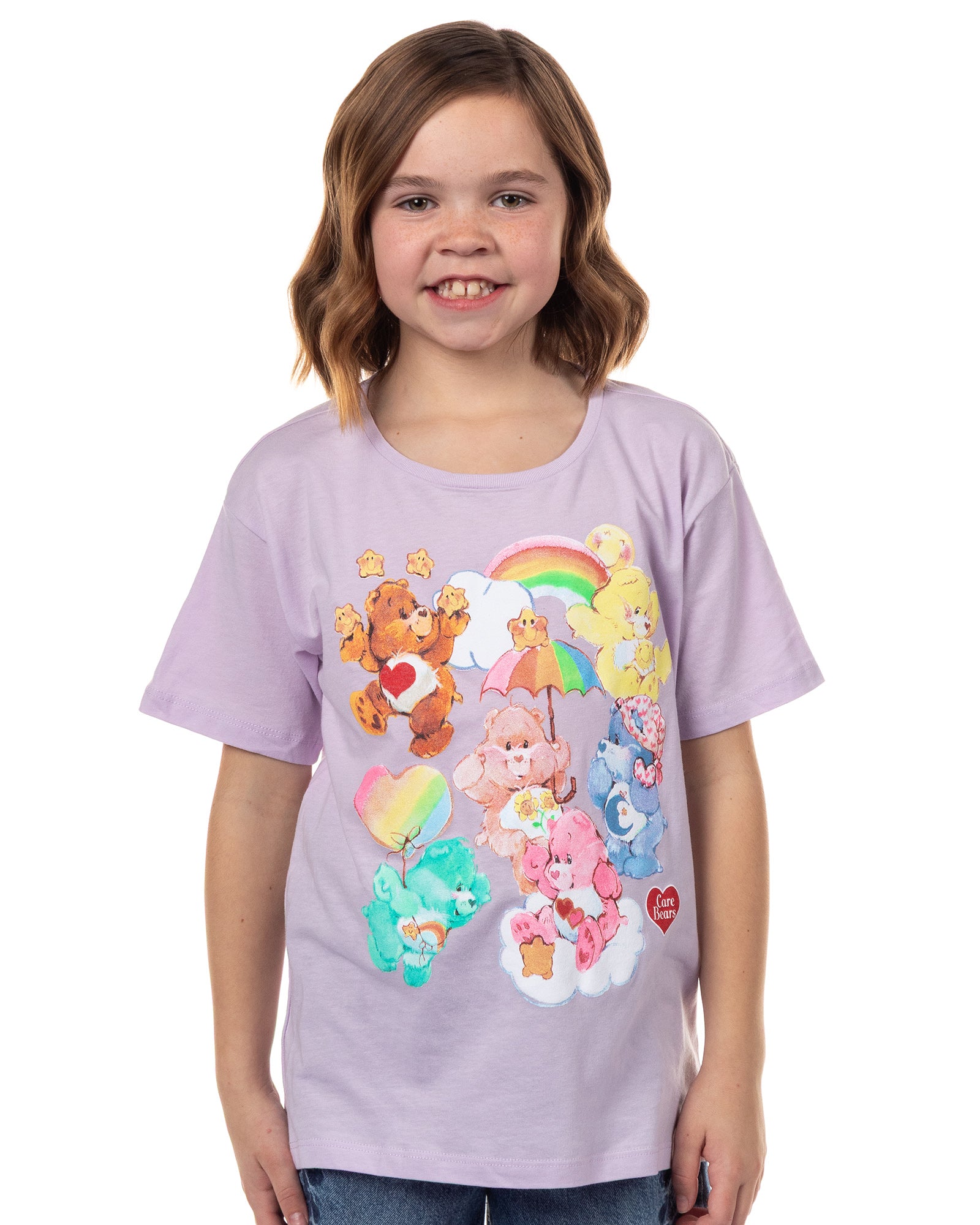 Care Bears T-Shirt Girls' Gathering of Buddies Short Sleeve Tee