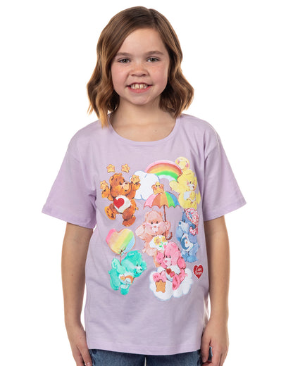 Care Bears T-Shirt Girls' Gathering of Buddies Short Sleeve Tee