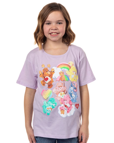 Care Bears T-Shirt Girls' Gathering of Buddies Short Sleeve Tee