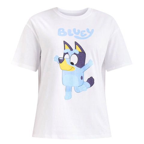 Bluey T-Shirt Women's Character Sketches Design Two-Sided Tee